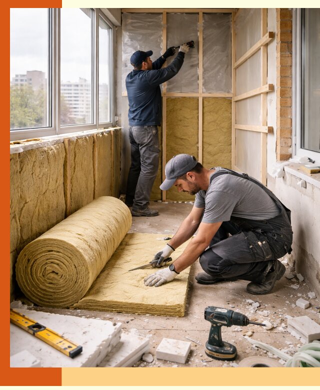 Утепление балкона под ключ в Чебоксарах качественно и быстро